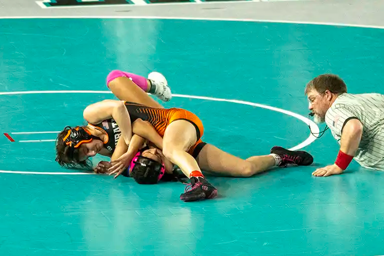 Addison Vasquez, 135 pounds, No. 19 seed, 1-2