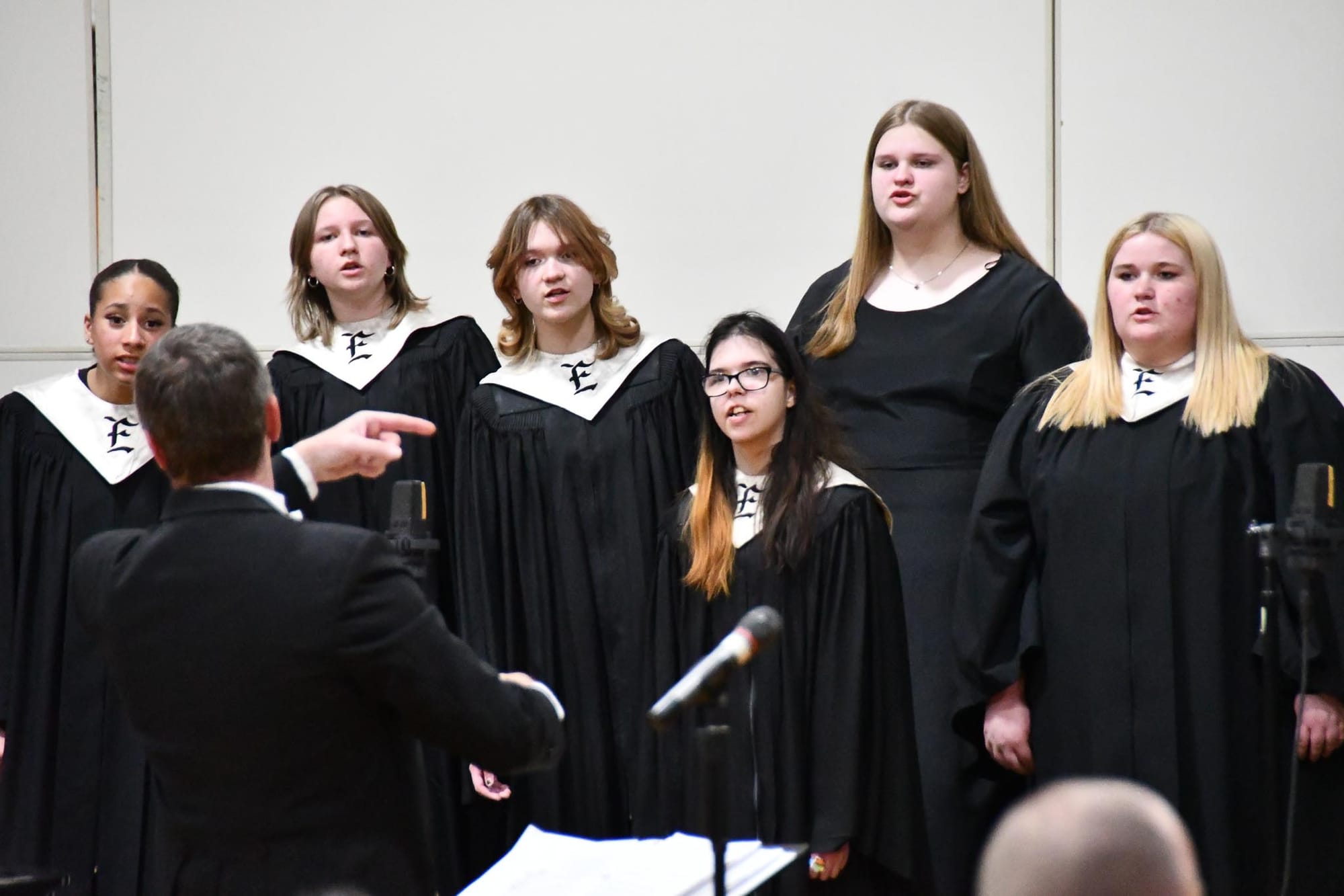 The EHS Treble Clef Choir performs, with solos from Zarianna Garcia, Devanae Bazan and Ella Somes.