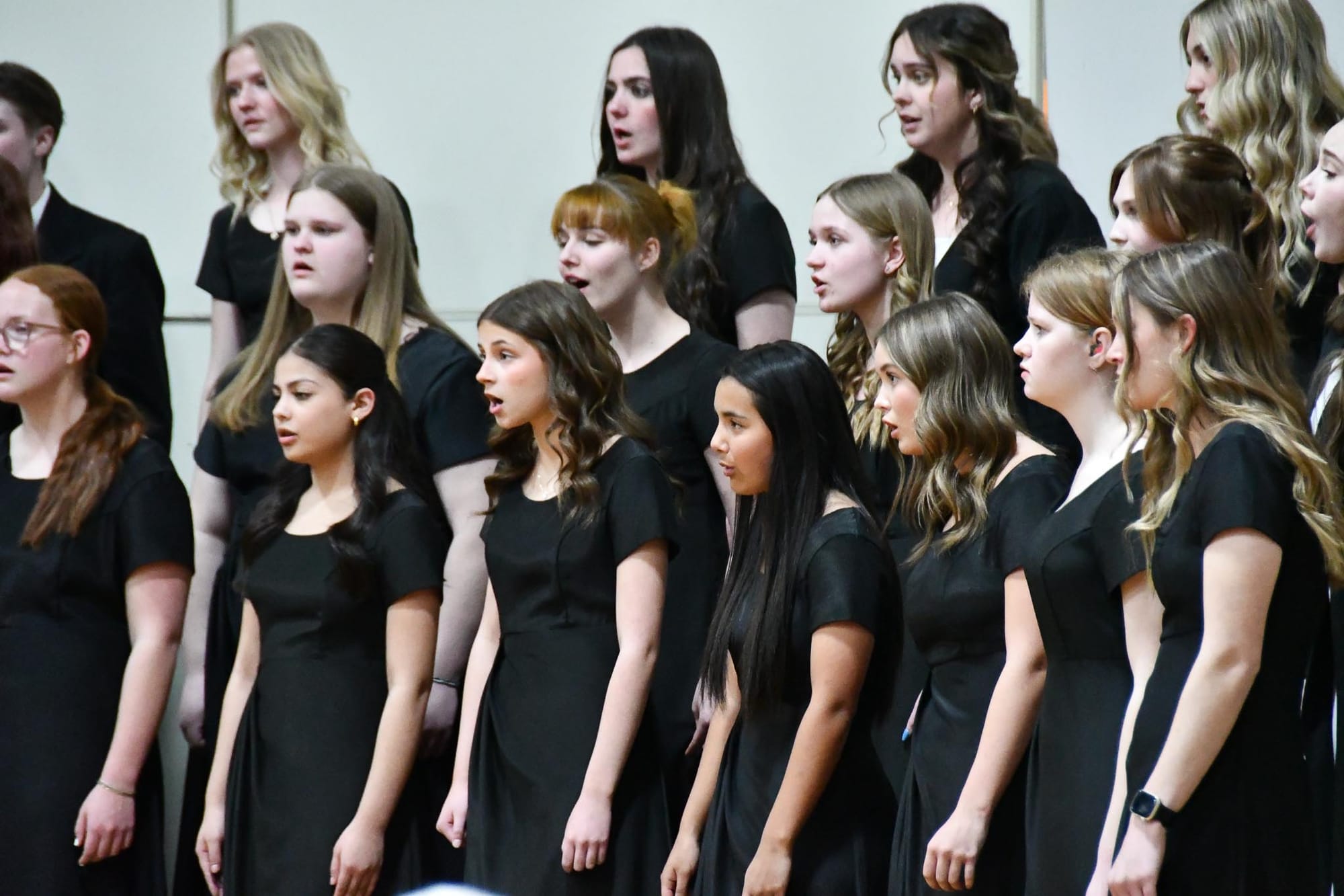 Women of the EHS Concert Choir perform selections by Haydn, Barnum and Seiber.