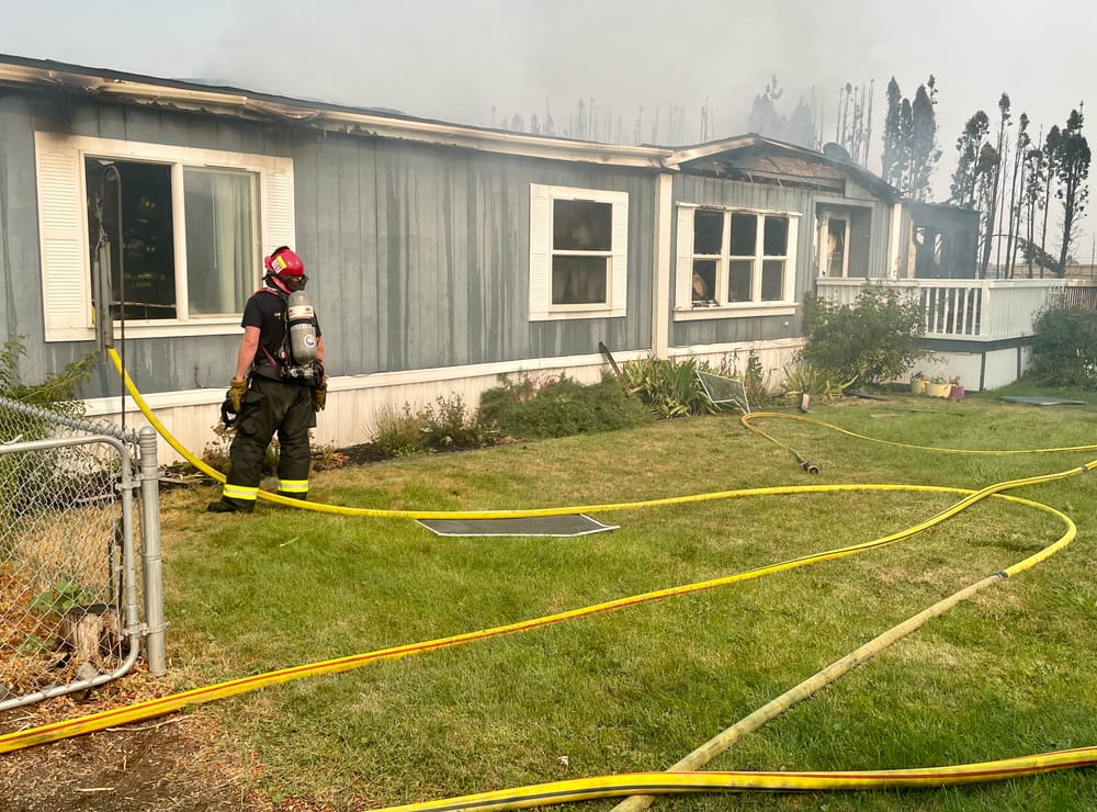 One home lost, others saved from blaze near Oasis Park post image