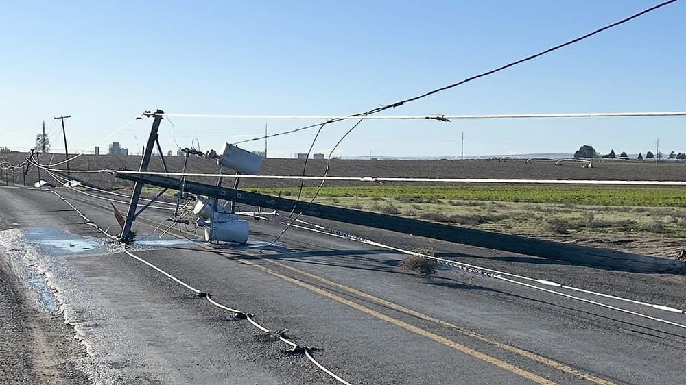High winds knock out power, topple trees across the Basin post image